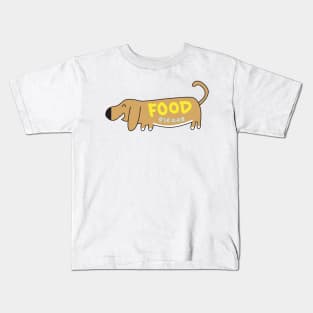 Basset Hound Dog Happy and Hungry Kids T-Shirt